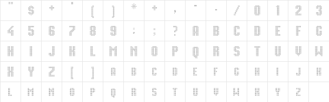 Movie Star A  glyph index