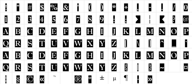 a_AntiqueTitulTradyCm Regular  glyph index