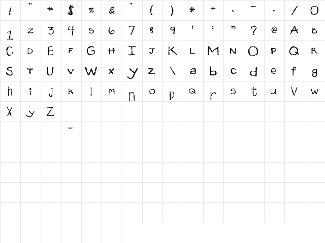 2Peas Amazing 2Peas Amazing  glyph index