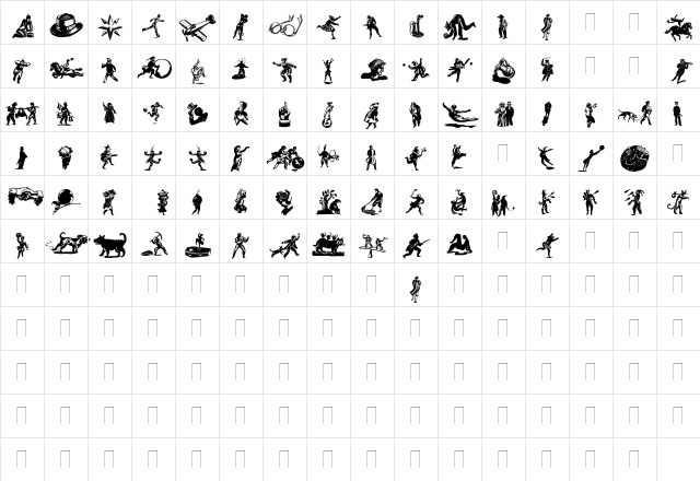 DF Primitives Medium  glyph index