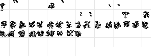 MAELSTROM Regular  glyph index