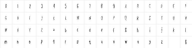 PlainSlice Regular  glyph index