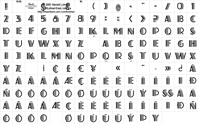 Farouk Regular  glyph index