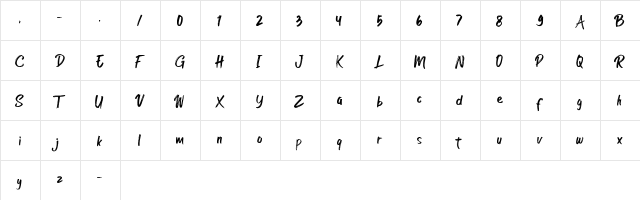 Rocket Shield Regular  glyph index