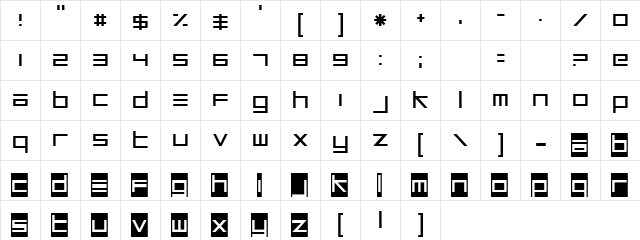 Unsteady Oversteer Regular  glyph index