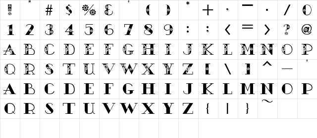 AC2-It'sAGirl REGULAR  glyph index