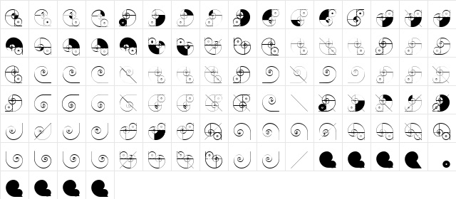 NautilusOne Regular  glyph index
