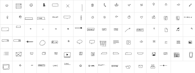 UIMockup Medium  glyph index