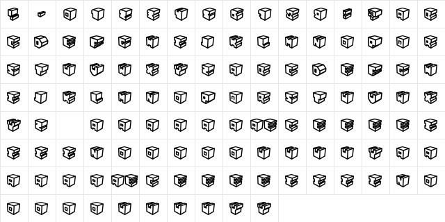 FAt Regular  glyph index