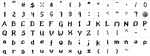 Octavius-Joined Regular  glyph index