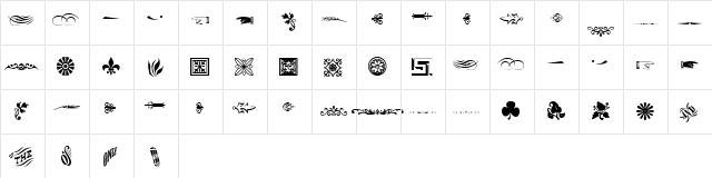 Adobe Wood Type Medium  glyph index