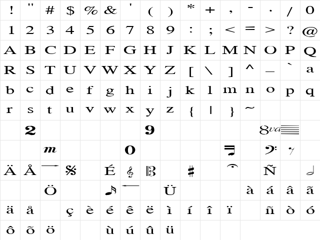 Woman Of The World  13 Regular  glyph index