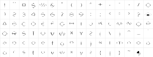 Neuralgia01a Regular  glyph index