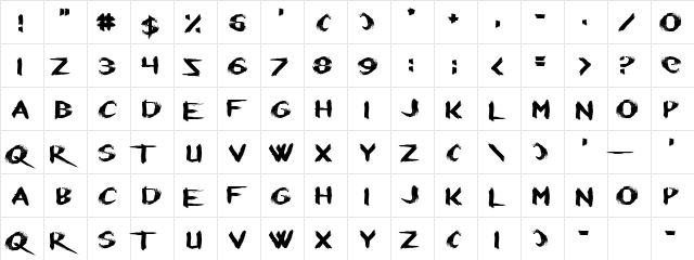 Refresher Regular  glyph index