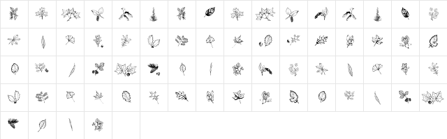 ArborisFolium Regular  glyph index