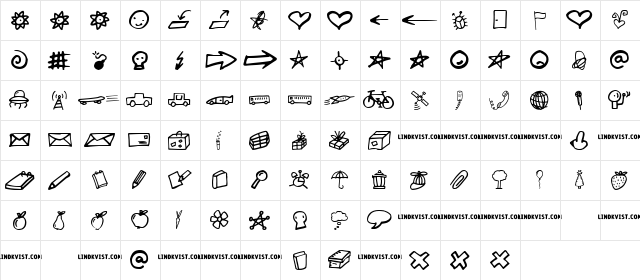 lindkvist2 Regular  glyph index