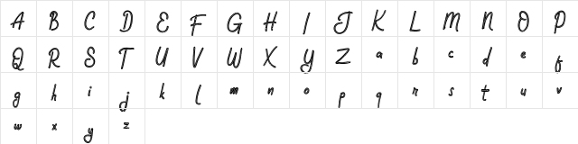 HappyFun FREE Regular  glyph index