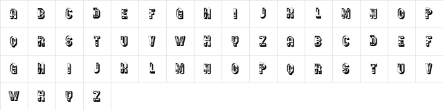 Ferrari Regular  glyph index