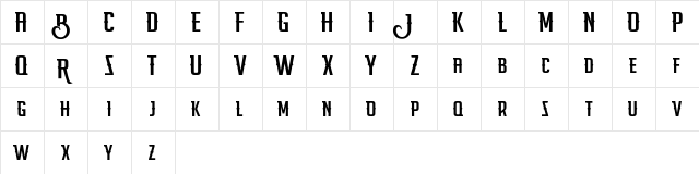 moge Regular  glyph index
