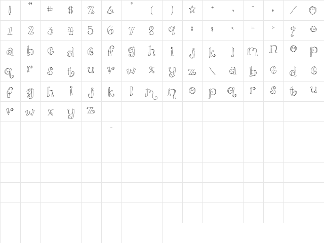2Peas MOonbeams 2Peas MOonbeams  glyph index