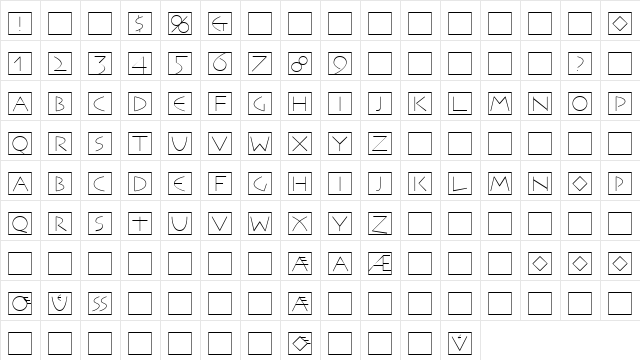 RememberManhattan September  glyph index