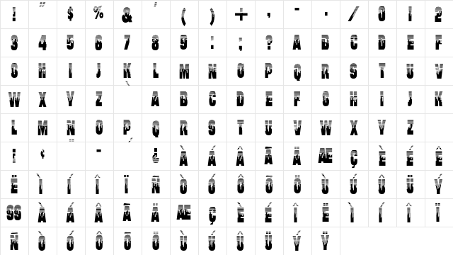 Will-Harris Regular  glyph index