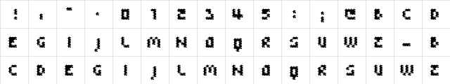 FFU Puzzle Regular  glyph index