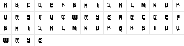 Triton Filled Regular  glyph index