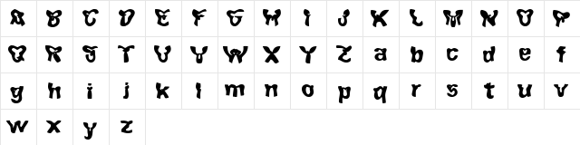 Achten Regular  glyph index
