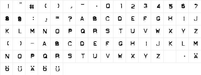 GF Ordner Inverted Normal  glyph index