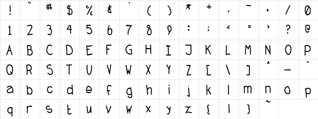 Finals Week Normal  glyph index