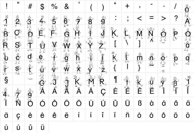 SP DR HH 3 DB Normal  glyph index