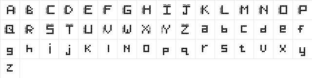 Jessica Jordan Regular  glyph index