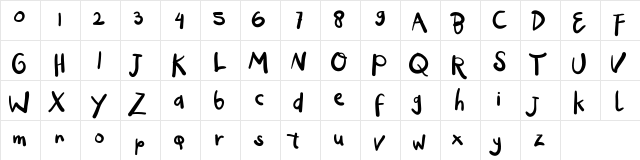 OgyiGo Regular  glyph index