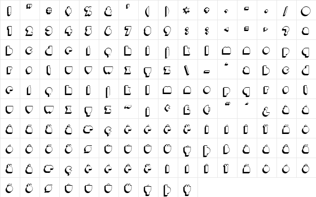 Misirlou Day Regular  glyph index