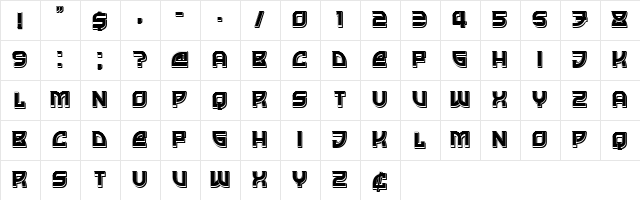 Whether Filled Regular  glyph index