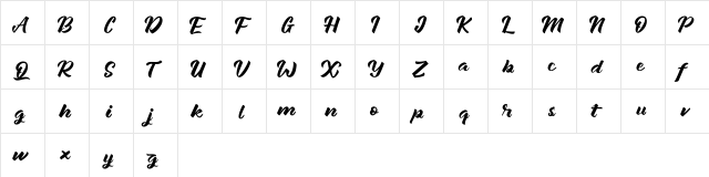 Janetalus Regular  glyph index