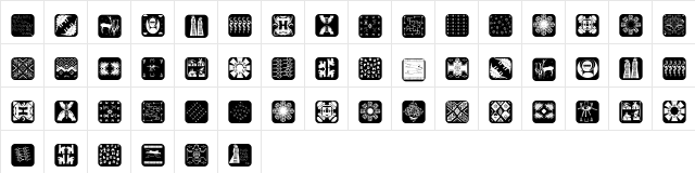 AfricanissimaInvers Regular  glyph index