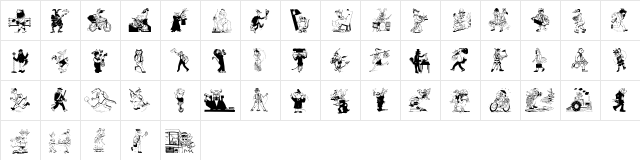 RealllyAnimalishOne Regular  glyph index