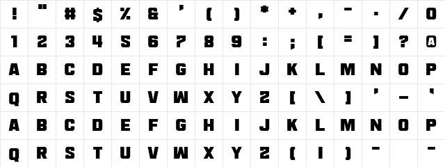 Smack Laideth Down 2019 Regular  glyph index