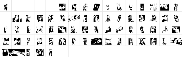 SexyDynamite 2002  glyph index