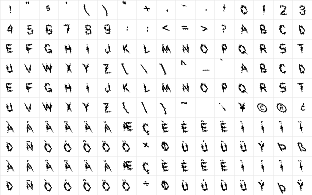 FZ UNIQUE 19 SPIKED LEFTY Normal  glyph index