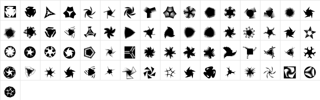AIStopperRosetten Regular  glyph index