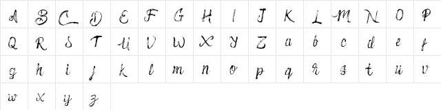Ballone Regular  glyph index