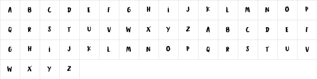 Tropical Asian DEMO Regular  glyph index