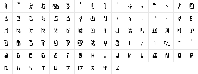 Whiz Kid Regular  glyph index