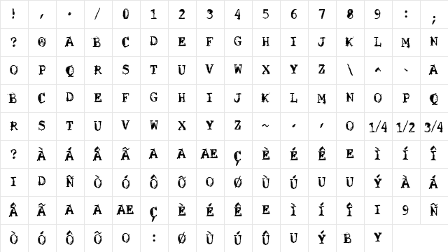 VTKS SOLUǃO CRIATIVA Regular  glyph index