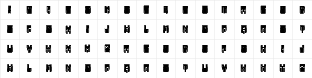 Metallic Sharp Filled Regular  glyph index