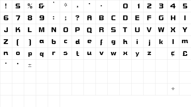 BravuraSSK Regular  glyph index