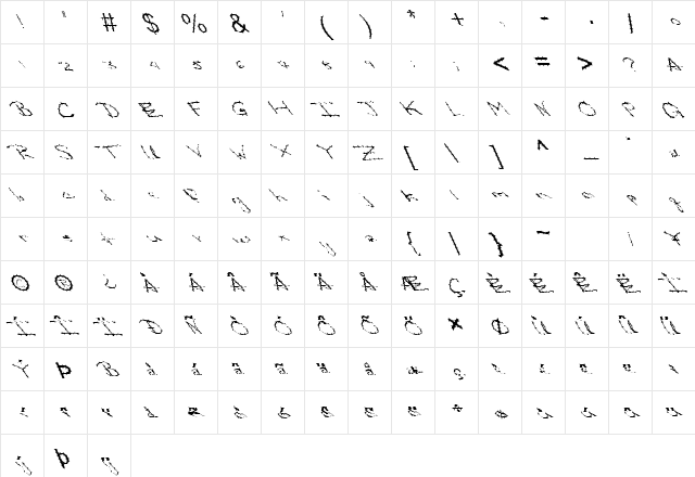 FZ HAND 24 SPIKED LEFTY Normal  glyph index